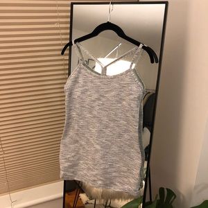 Lululemon Grey Power Y Tank Top
